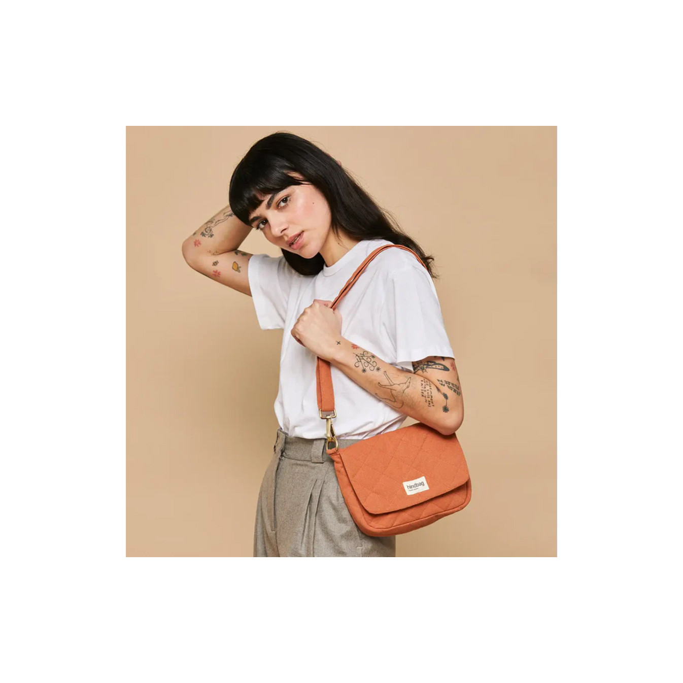 Hindbag Trotter Bag Margault Quilted Sienna