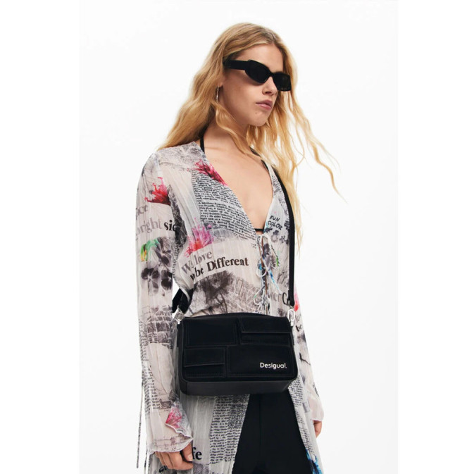Desigual Shoulder Bag Pocket Black