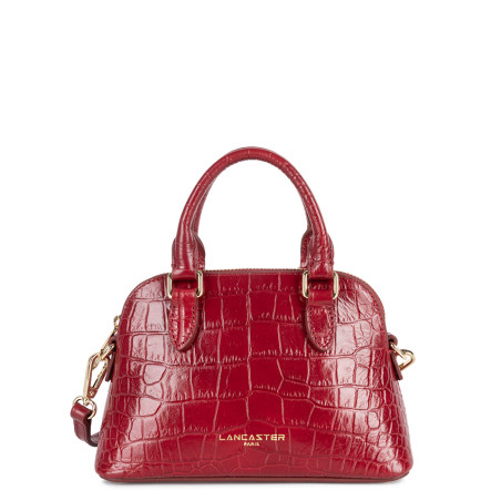 Lancaster Exo Mini Handbag Croco Leather 524-104 Carmine