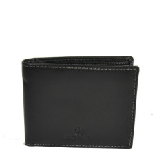 Serge Blanco Marfa Italian 3-Compartment Wallet MAR21044 Black