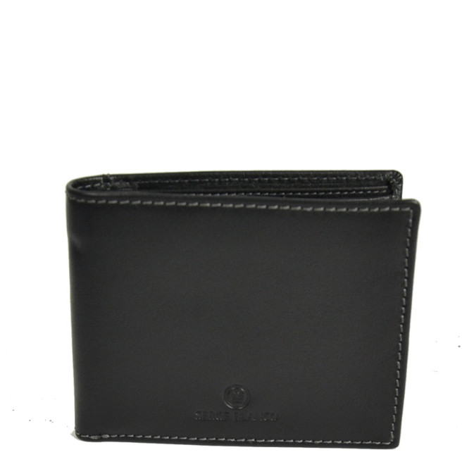 Serge Blanco Marfa Italian 3-Compartment Wallet MAR21044 Black