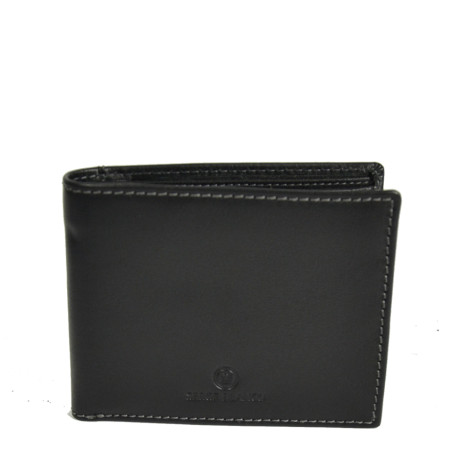 Serge Blanco Marfa Italian 3-Compartment Wallet MAR21044 Black