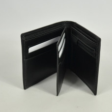 Serge Blanco Marfa Italian 3-Compartment Wallet MAR21044 Black