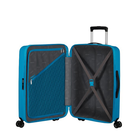 American Tourister Rejoy 68 cm Valise Trolley 4 Wheels Azur Blue