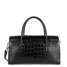 Lancaster Exo Mini Sac à Main Baguette Croco 524-108 Noir dos