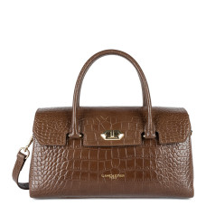 Lancaster Exo Mini Handbag Croco 524-108 Mink