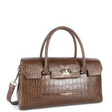 Lancaster Exo Mini Handbag Croco 524-108 Mink