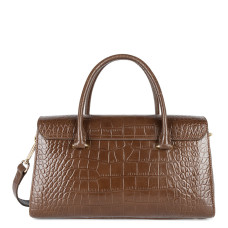 Lancaster Exo Mini Handbag Croco 524-108 Mink