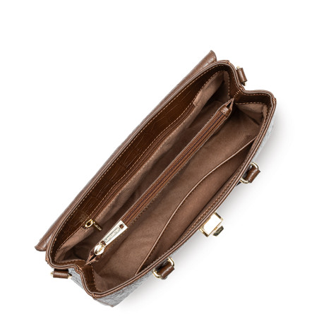 Lancaster Exo Mini Handbag Croco 524-108 Mink