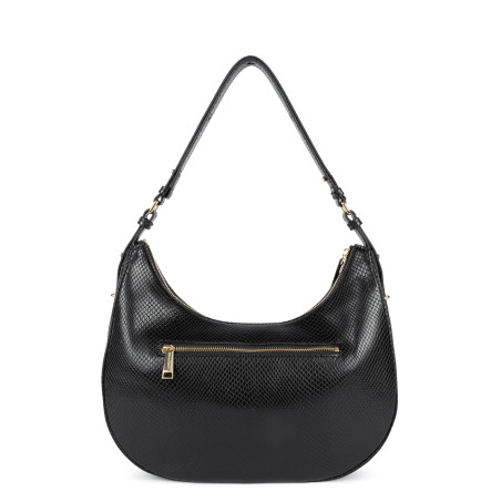 Lancaster Exo Aria Grand Hobo Bag 524-111 Black Python