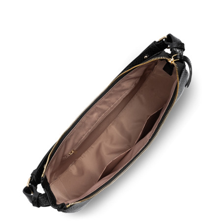 Lancaster Exo Aria Grand Sac Hobo 529-1111 Noir Python ouvert