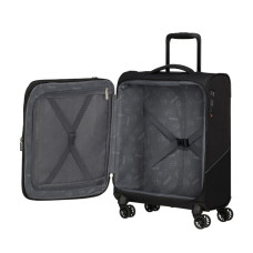 American Tourister SummerRide 55cm Black 4-Wheel Trolley Suitcase