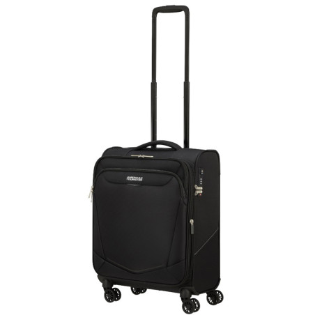 American Tourister SummerRide 55cm Black 4-Wheel Trolley Suitcase