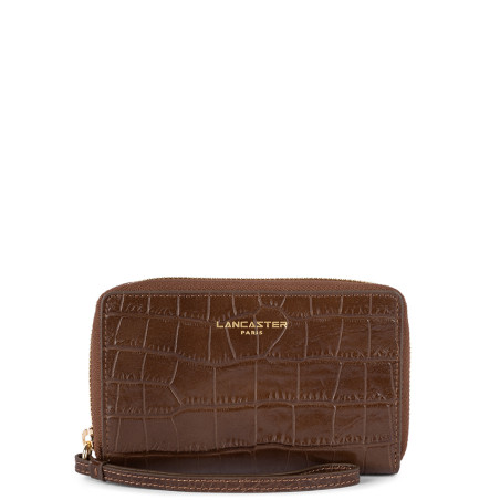 Lancaster Exotic Lizard and Crocodile Companion Wallet Leather 124-...
