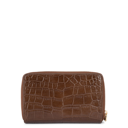 Lancaster Exotic Lizard and Crocodile Companion Wallet Leather 124-...