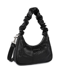 Lancaster Froissé Sac Baguette 518-024 Noir cote