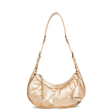 Lancaster Retro & Glam Half-moon bag 577-19 Matte Gold