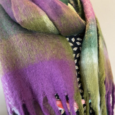 Atoll Palm Thick Scarf Lilac