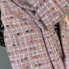 Atoll Palm Woven Scarf Pink