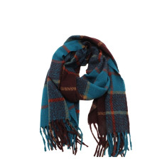 Atoll Palm Squares Party Scarf Unisex Checkered Red