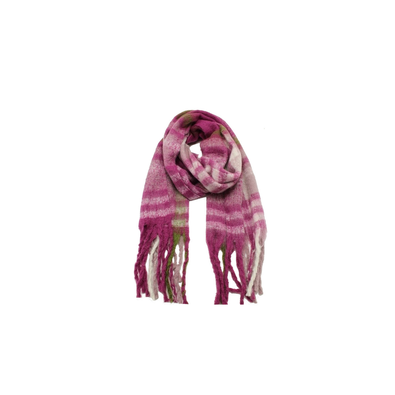 Atoll Palm Thick Scarf Pink