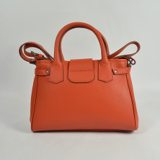 Berthille Mini Vendome Grained Orange Handbag