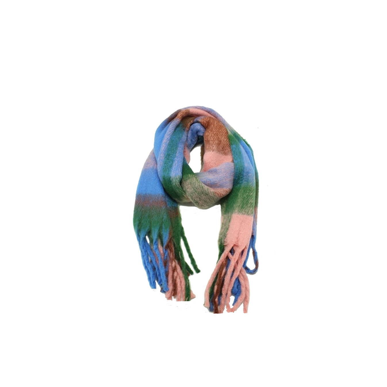 Atoll Palm Thick Scarf Pink