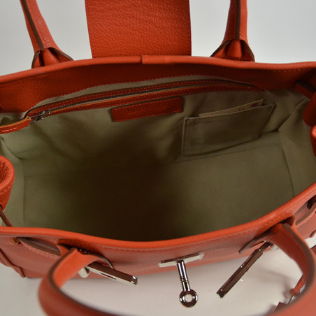 Berthille Vendome Grand Orange Handbag
