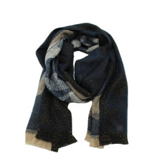 Atoll Palm Geometric Stole Dark Blue
