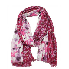 Atoll Palm Floral Pink Shawl