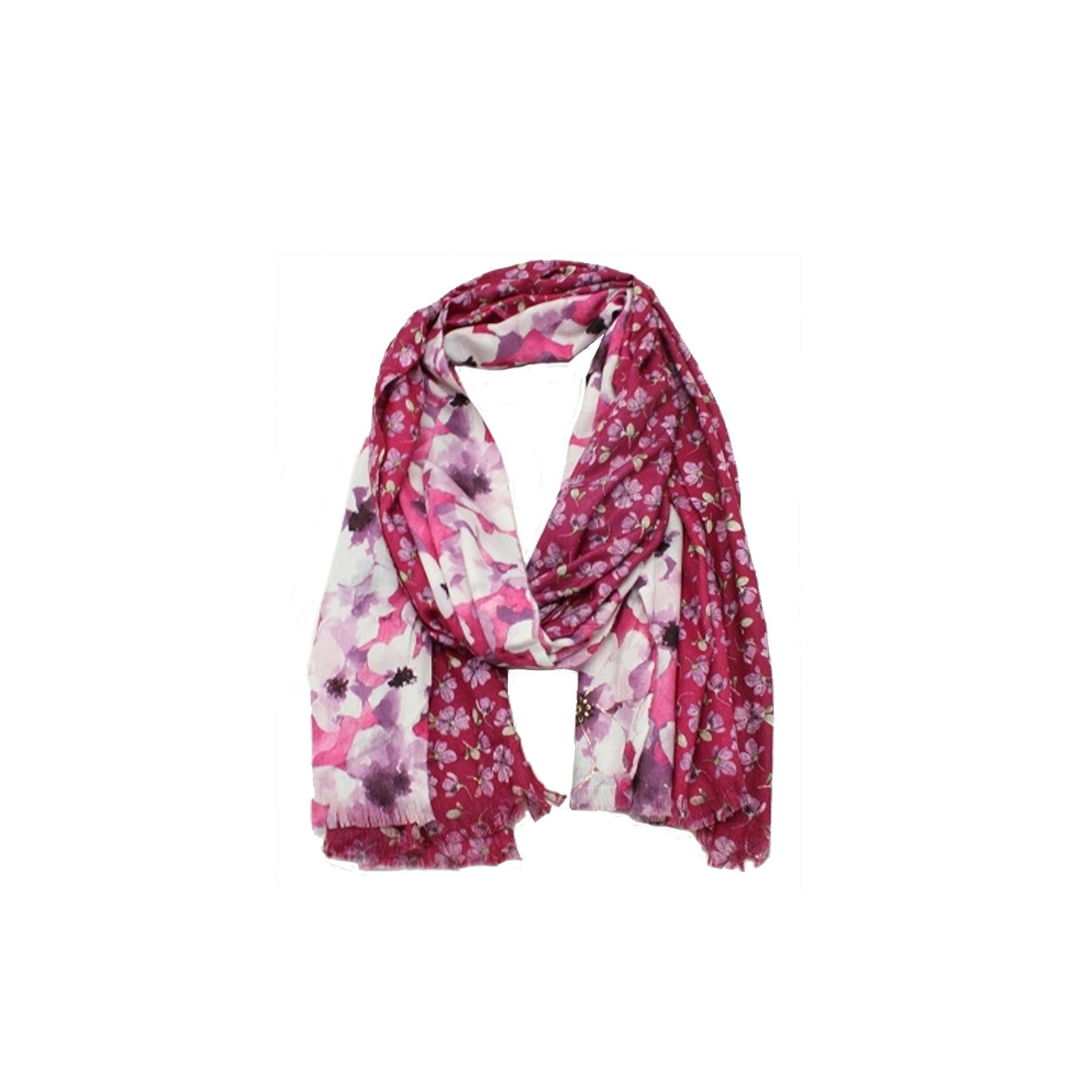 Atoll Palm Floral Pink Shawl