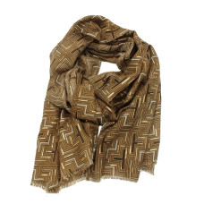 Atoll Palm 70's Dark Brown Shawl