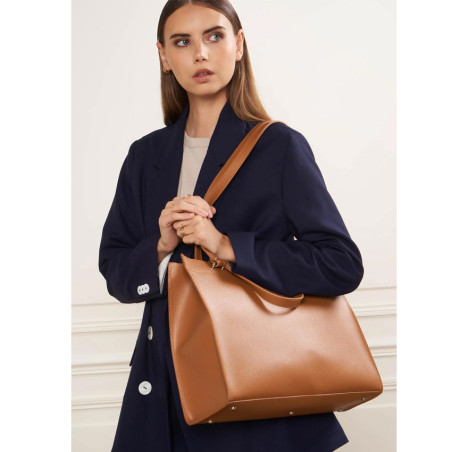 Lancaster Sierra Large Tote Shoulder Bag 438-003 Camel