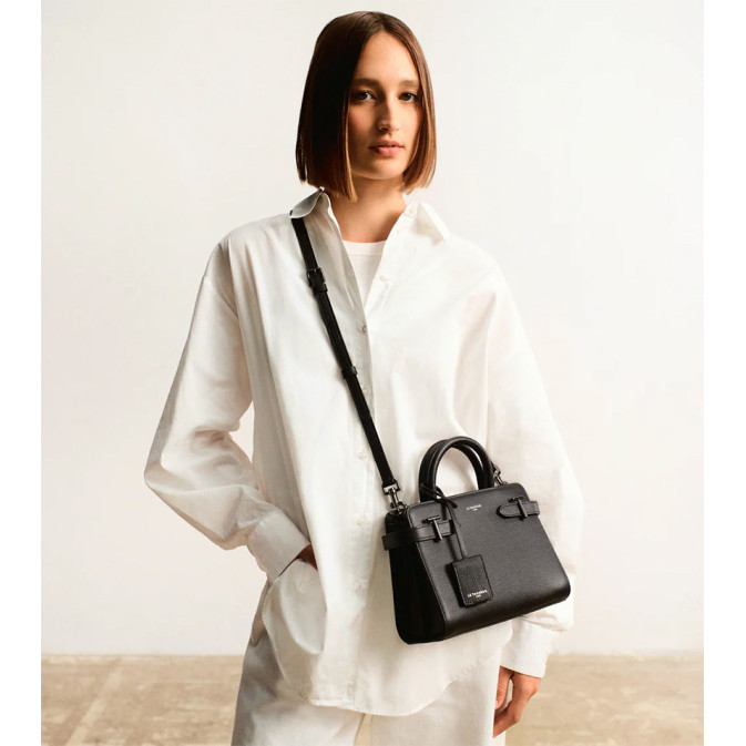 Le Tanneur Emilie Small Grained Leather Handbag
