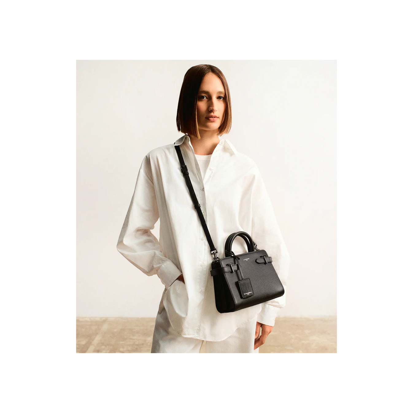 Le Tanneur Emilie Small Grained Leather Handbag