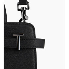 Le Tanneur Emilie Petit Sac À Main En Cuir Grainé Noir DETAILS