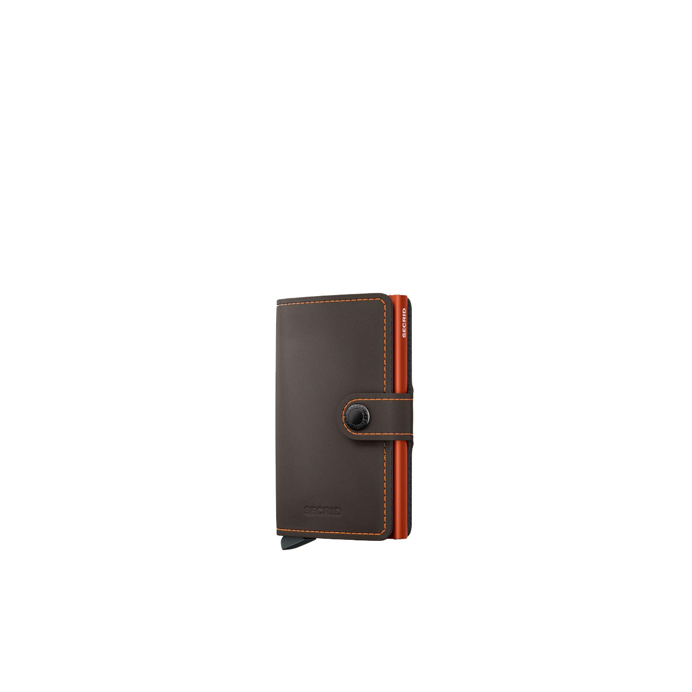 Secrid Porte-Carte Miniwallet Matte Night Truffle Orange