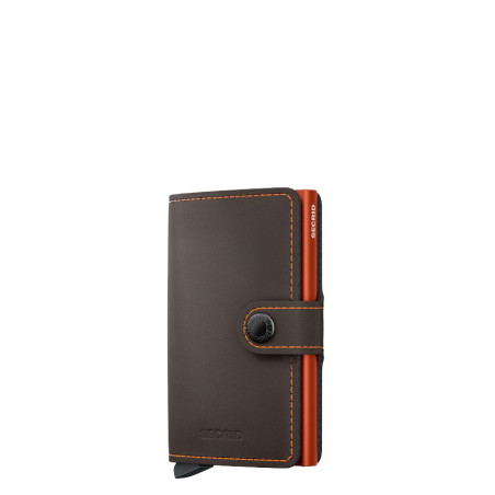 Secrid Porte-Carte Miniwallet Matte Night Truffle Orange