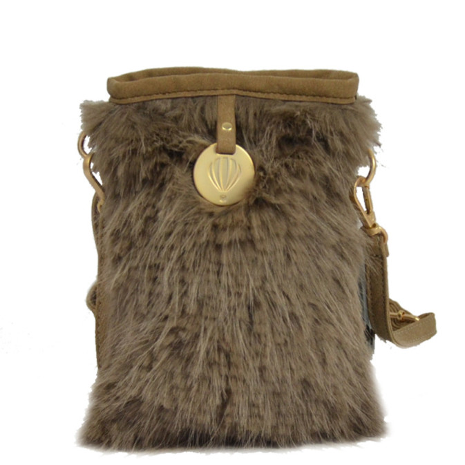 Le Voyage En Panier Footy Smartphone Pouch Taupe