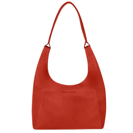 Ateliers Fourès Amazone Sac Porté Epaule A601 Orange face