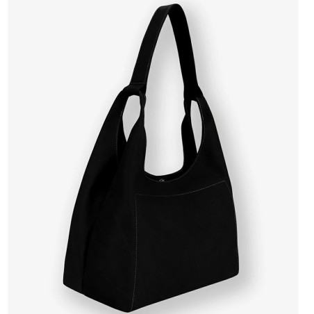 Les Ateliers Fourès Amazone Large Shoulder Bag A701 Black