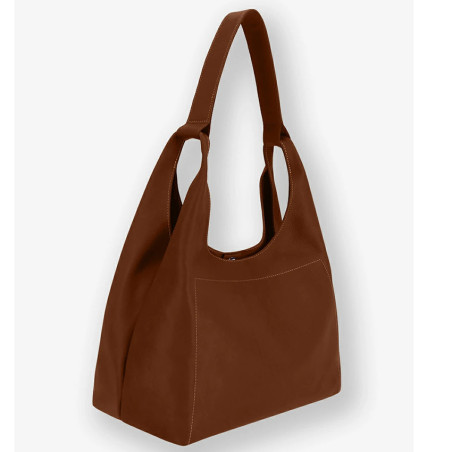 Ateliers Fourès Amazone Large Shoulder Bag A701 Fawn