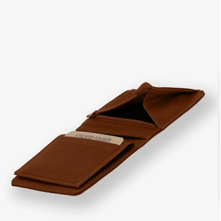 Fourès Workshops Baroudeur Mini Wallet Pegasus F922 Tawny