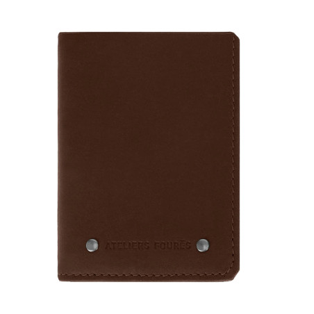 Les Ateliers Fourès Baroudeur Mini Portefeuille Pégase F922 Cognac