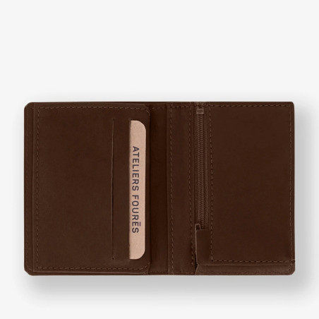 Fourès Workshops Baroudeur Mini Wallet Pegasus F922 Cognac
