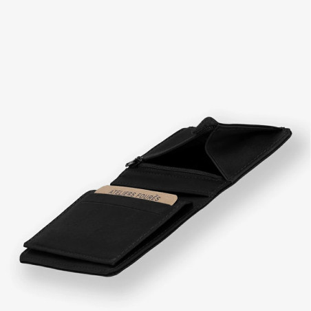 Ateliers Fourès Baroudeur Mini Wallet Pegasus F922 Mini Black