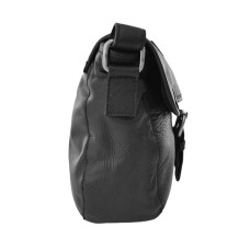 Léa Toni Loa B Small Zippered Flap Leather Bag Black