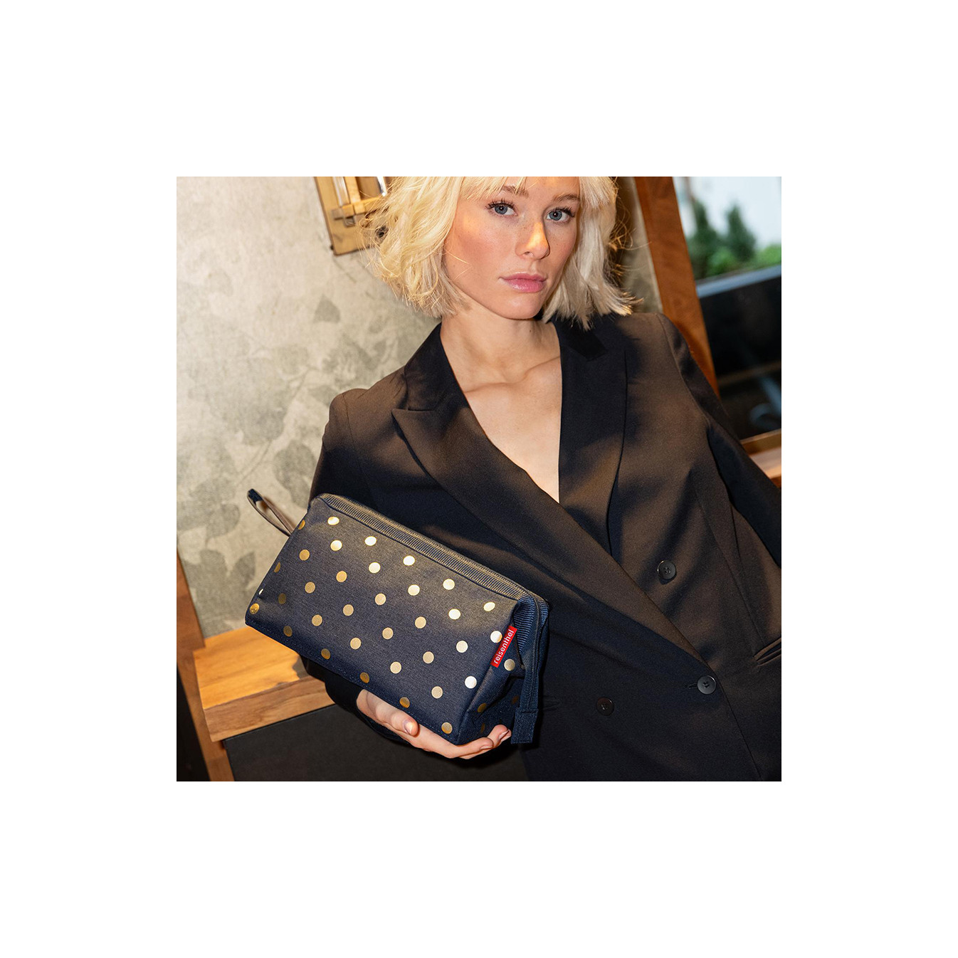 Reisenthel Cosmetic Travelcosmetic Cosmetic Bag Metallic Dots Blue