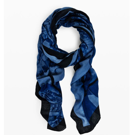 Desigual Butterfly Scarf Navy