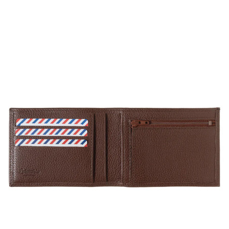 Larmorie Arthur Grained Wallet Earth Browned